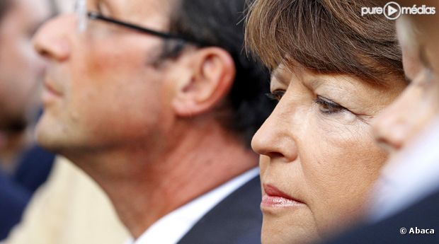 Martine Aubry et François Hollande, le 16 octobre 2011.