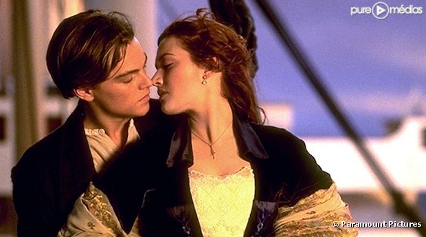 Leonardo DiCaprio et Kate Winslet dans "Titanic"