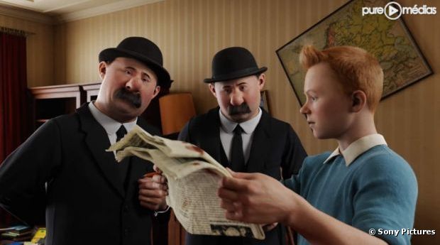 "Les Aventures de Tintin" de Steven Spielberg (2011).