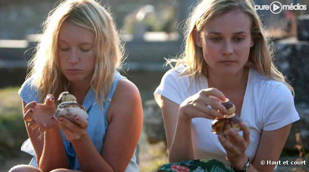 Ludivine Sagnier et Diane Kruger dans "Pieds nus sur les limaces"
