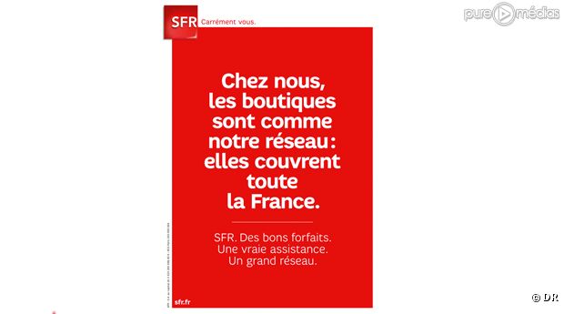 La campagne de publicité SFR.