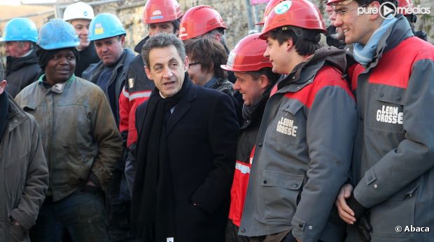 Nicolas Sarkozy à Mennecy le 2 février 2012