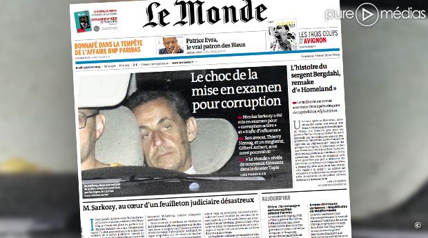 Nicolas Sarkozy placé en garde à vue dans l'affaire des écoutes 4462100-la-une-du-quotidien-le-monde-date-620x345-1