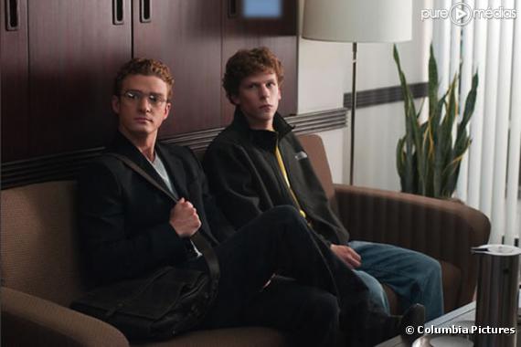 Justin Timberlake et Jesse Eisenberg dans "The Social Network"
