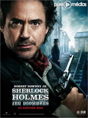 Robert Downey, Jr. sur l'affiche de "Sherlock Holmes 2 : Jeu d'ombres"