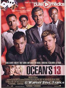 Affiche de "Ocean's thirteen"