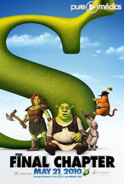 Affiche américaine de "Shrek 4, il était une fin"