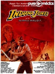 Affiche de "Indiana Jones et le Temple maudit".