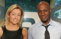 Anne-Sophie Lapix et Harry Roselmack sur le plateau de "7 à 8".