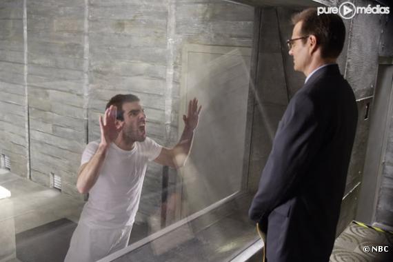 Gabriel "Sylar" Gray (Zachary Quinto) et Jack Benett (Jack Coleman) dans "Heroes"
