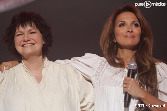 Les secrets des Enfoirés (édition 2008). Maurane et Hélène Ségara.