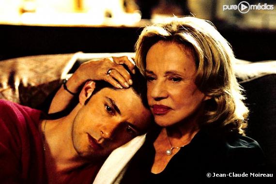 Jeanne Moreau et Melvil Poupaud dans "Le temps qui reste"