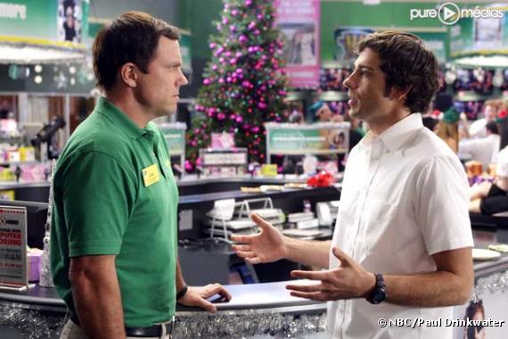Adam Baldwin et Zachary Levi dans "Chuck"
