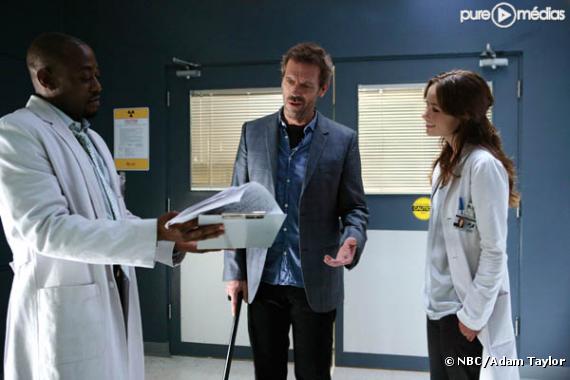 Omar Epps, Hugh Laurie et Olivia Wilde dans "Dr House"