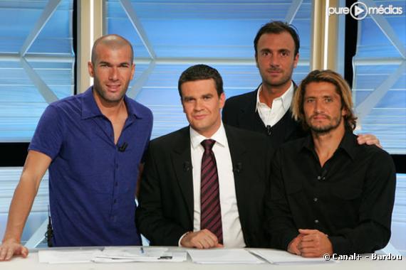 Soirée Ligue des Champions sur Canal : Zinedine Zidane, Hervé Mathoux, Christophe Dugarry, Bixente Lizarazu