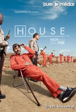 Affiche promotionnelle américaine de "Dr House" saison 8