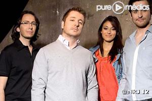 Bruno Guillon, Camille Combal, Florian Gazan et Rachel Legrain Trapani présentent "Faites entrer l'invité" sur NRJ 12