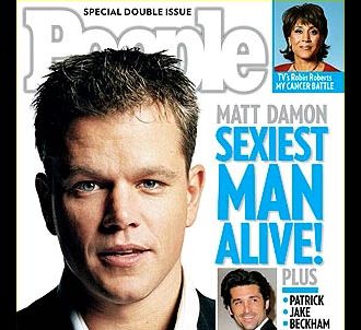 Matt Damon en couverture de People Magazine