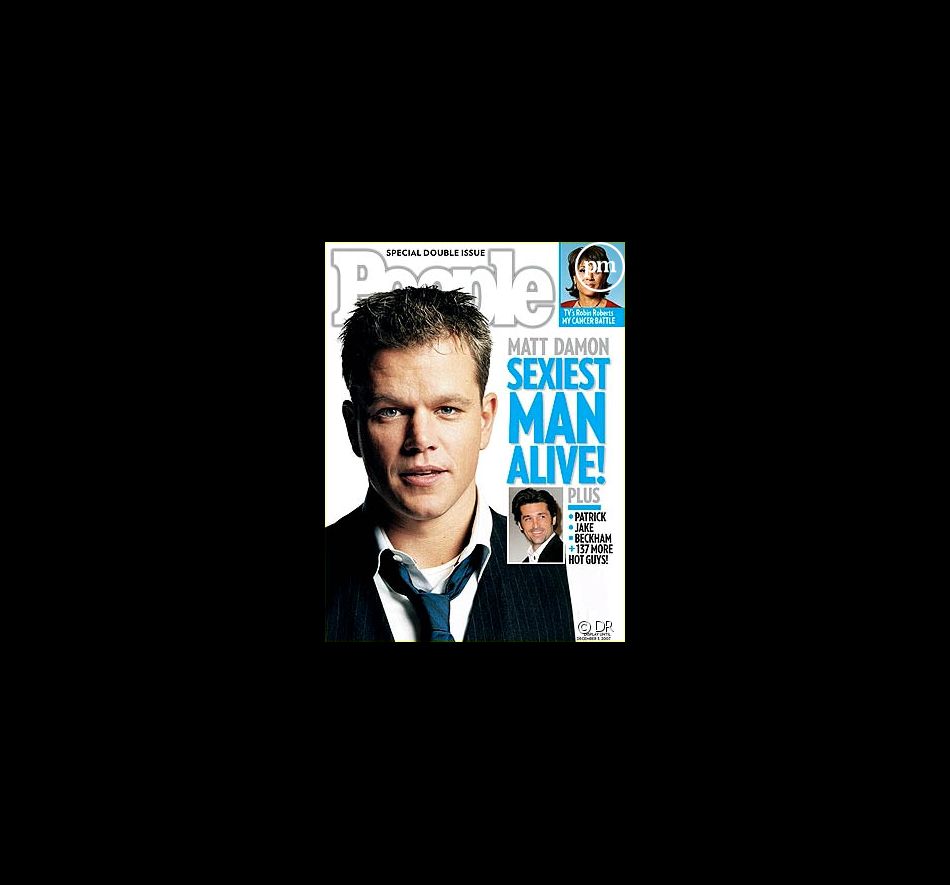 Matt Damon en couverture de People Magazine