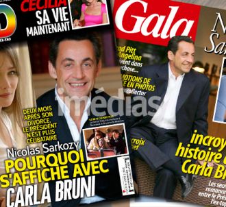 Carla Bruni et Nicolas Sarkozy à la Une de Gala et VSD.