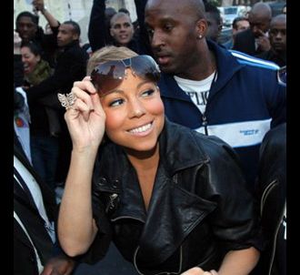 Mariah Carey, en promotion à Paris.