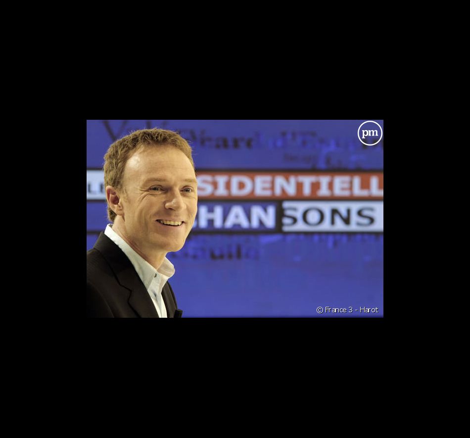 Christophe Hondelatte présente "Les présidentielles en chansons" sur France 3 (lundi 26 mars 2007)