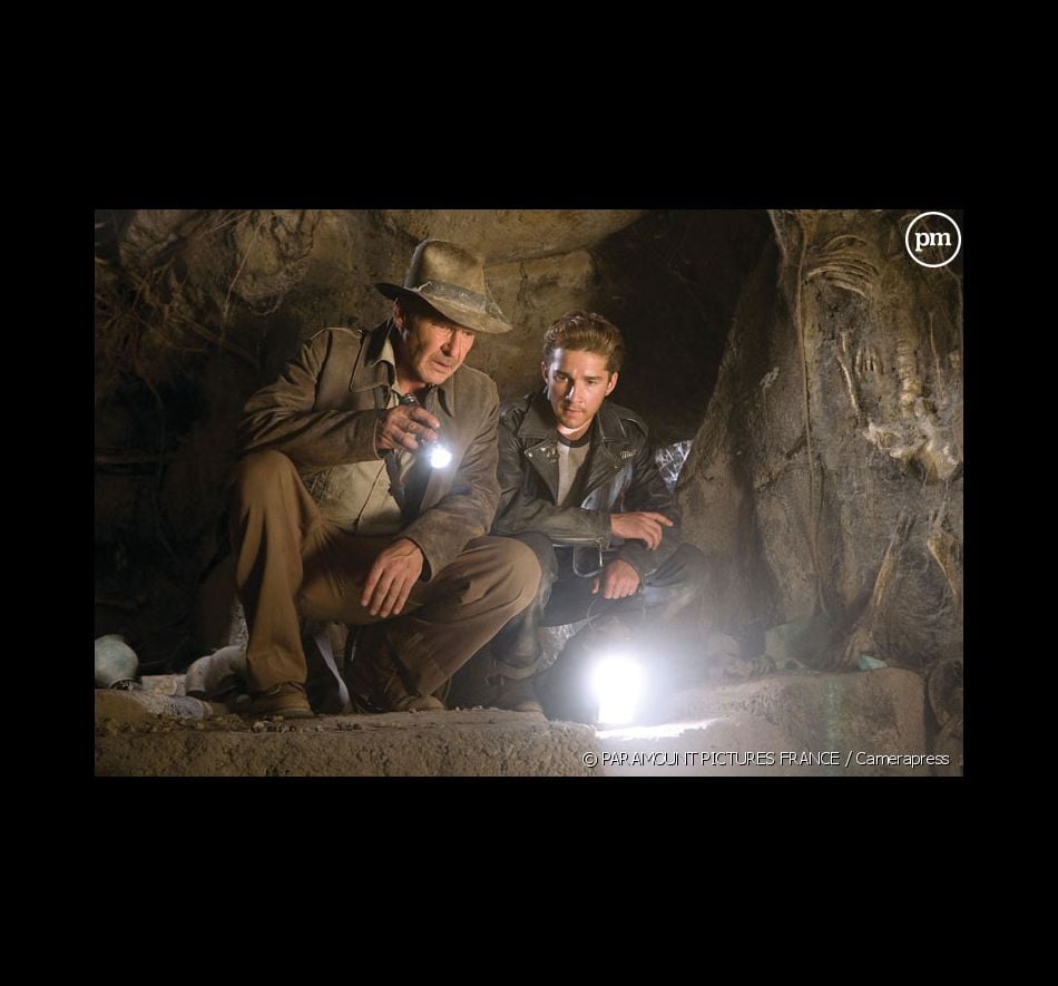 Harrison Ford et Shia LaBeouf dans "Indiana Jones et le Royaume du Crâne de Cristal"