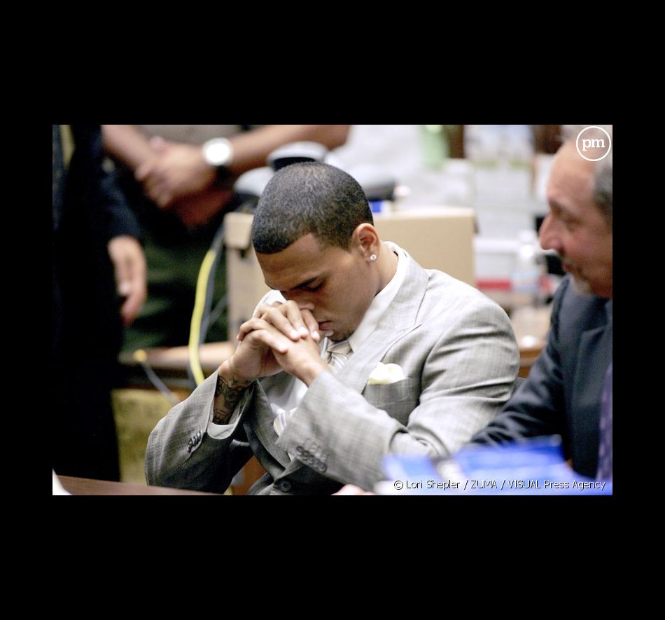 Chris Brown lors de son procès, le 22 juin 2009