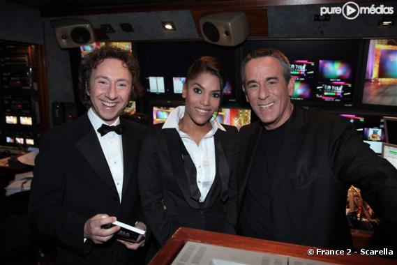 Stéphane Bern, Audrey Chauveau et Thierry Ardisson pour "La télé est à vous" sur France 2