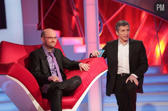 Christophe et Nagui, sur le plateau de "Tout le monde veut prendre sa place"