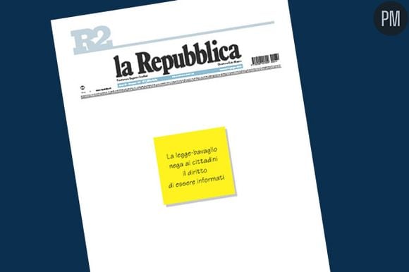 La Une du journal "La Repubblica" du 11 juin.