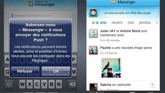 Windows Live Messenger disponible sur iPhone