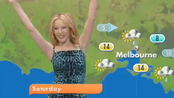 Vidéobuzz : Kylie Minogue, miss météo d'un jour