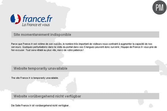 Capture du site France.fr