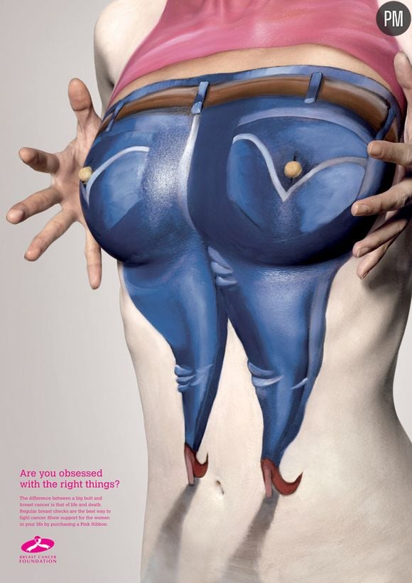 Une affiche de la campagne de la Breast Cancer Foundation