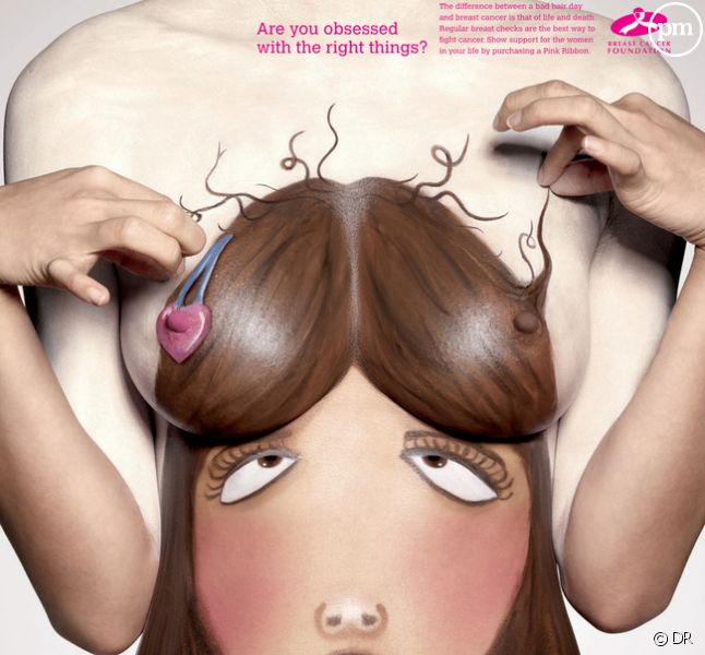 Une affiche de la campagne de la Breast Cancer Foundation
