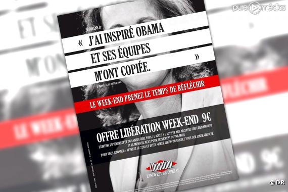 Une publicité pour Libération (septembre 2010).