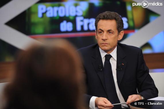 Nicolas Sarkozy, le 25 janvier 2010 dans "Paroles de Français" sur TF1