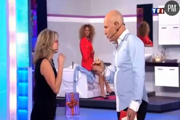 Marie-Thérèse face à Vincent Lagaf dans "Le Juste Prix"