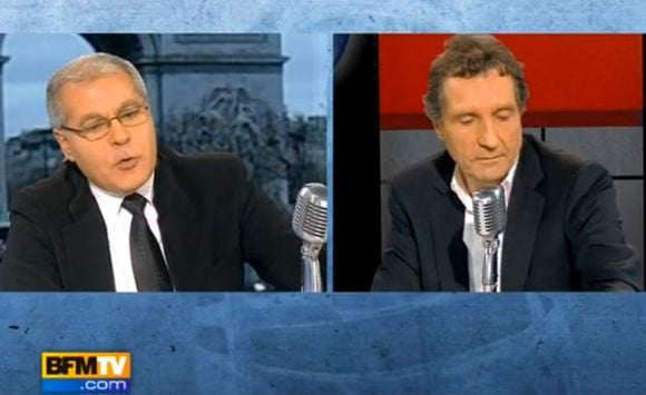 Mezri Haddad et Jean-Jacques Bourdin, le 12 janvier 2010 sur BFM TV