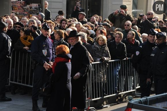 Les obsèques d'Annie Girardot le 4 mars 2011 à Paris.