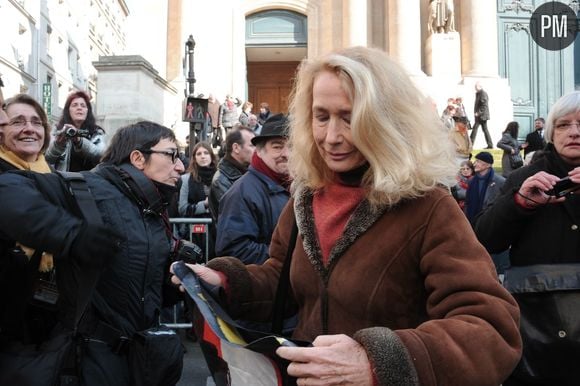 Les obsèques d'Annie Girardot le 4 mars 2011 à Paris.