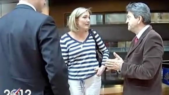 Zapping : Quand Jean-Luc Mélenchon croise par hasard Marine Le Pen 