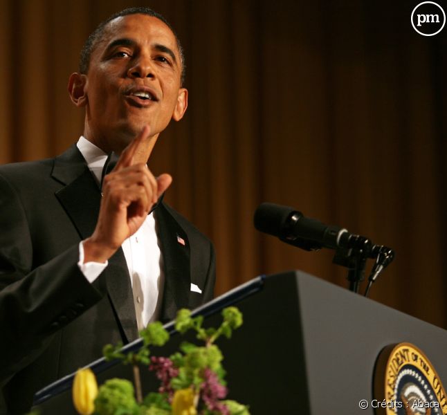Barack Obama, lors du dîner des correspondants de la Maison Blanche le 30 avril 2011.