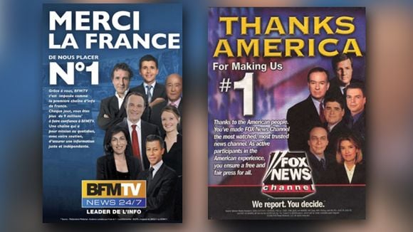 BFM TV très inspirée par Fox News pour sa publicité