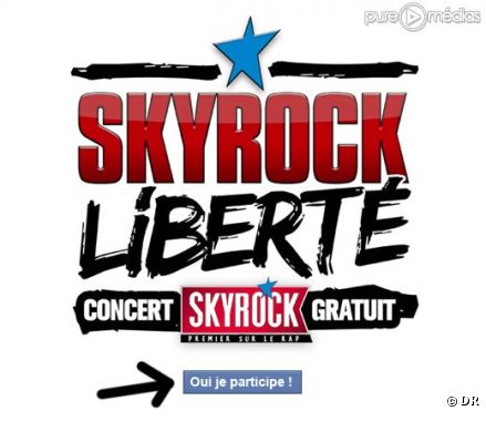 Le concert gratuit "Skyrock Liberté"