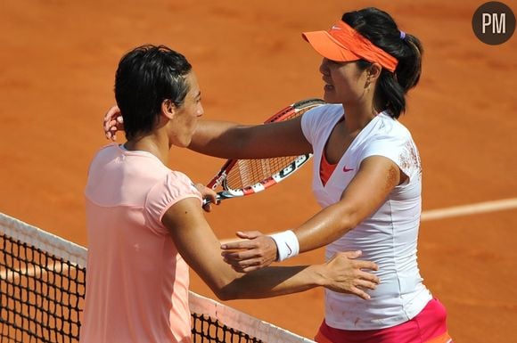 Francesca Schiavone et Li Na lors de la finale de Roland Garros 2011