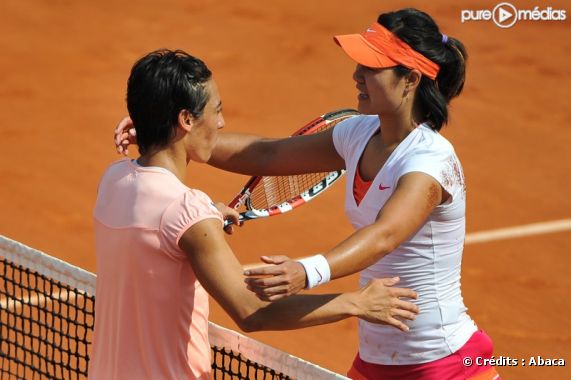 Francesca Schiavone et Li Na lors de la finale de Roland Garros 2011