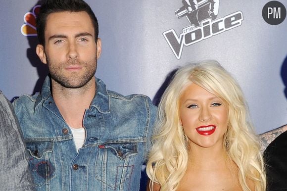 Adam Levine et Christina Aguilera