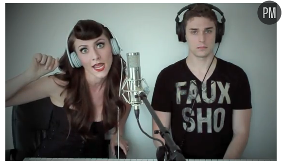 Le duo Karmin qui réalise des reprises sur le Net